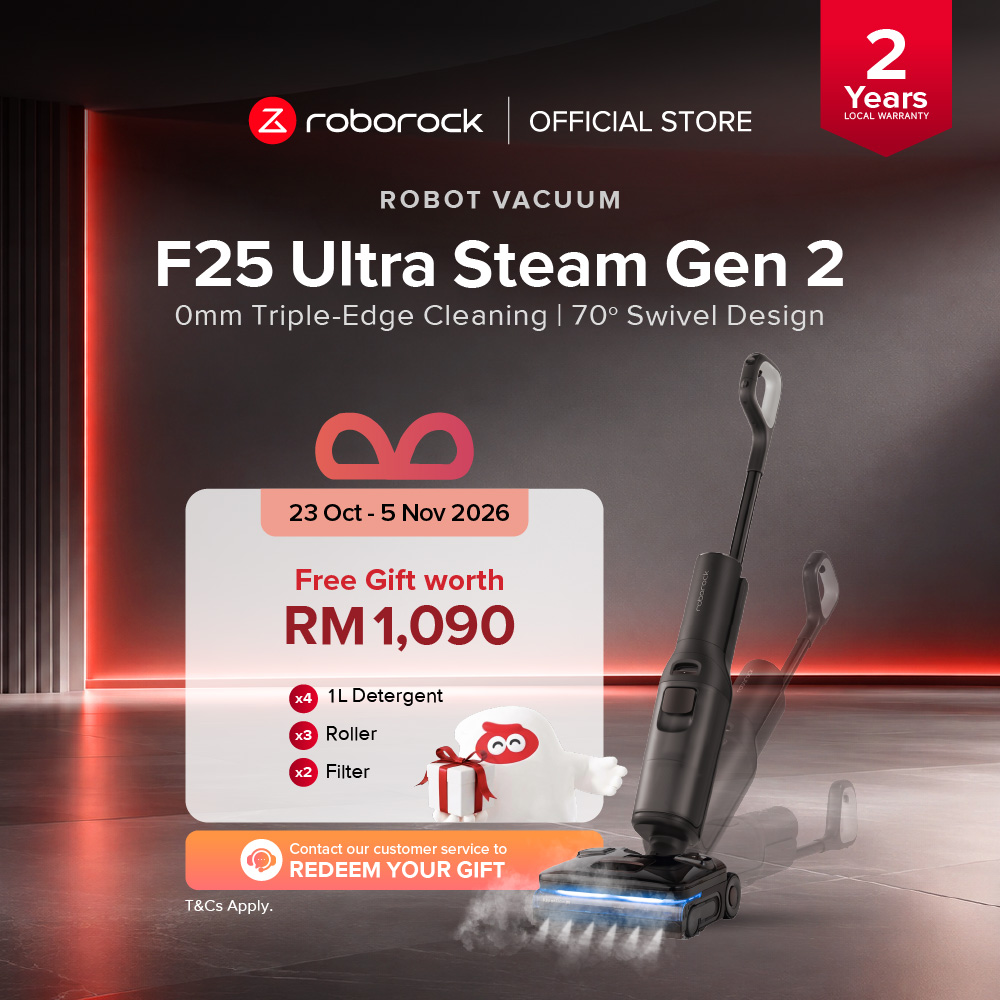 【Pre-Order | NEW】Roborock F25 Ultra Steam Gen 2